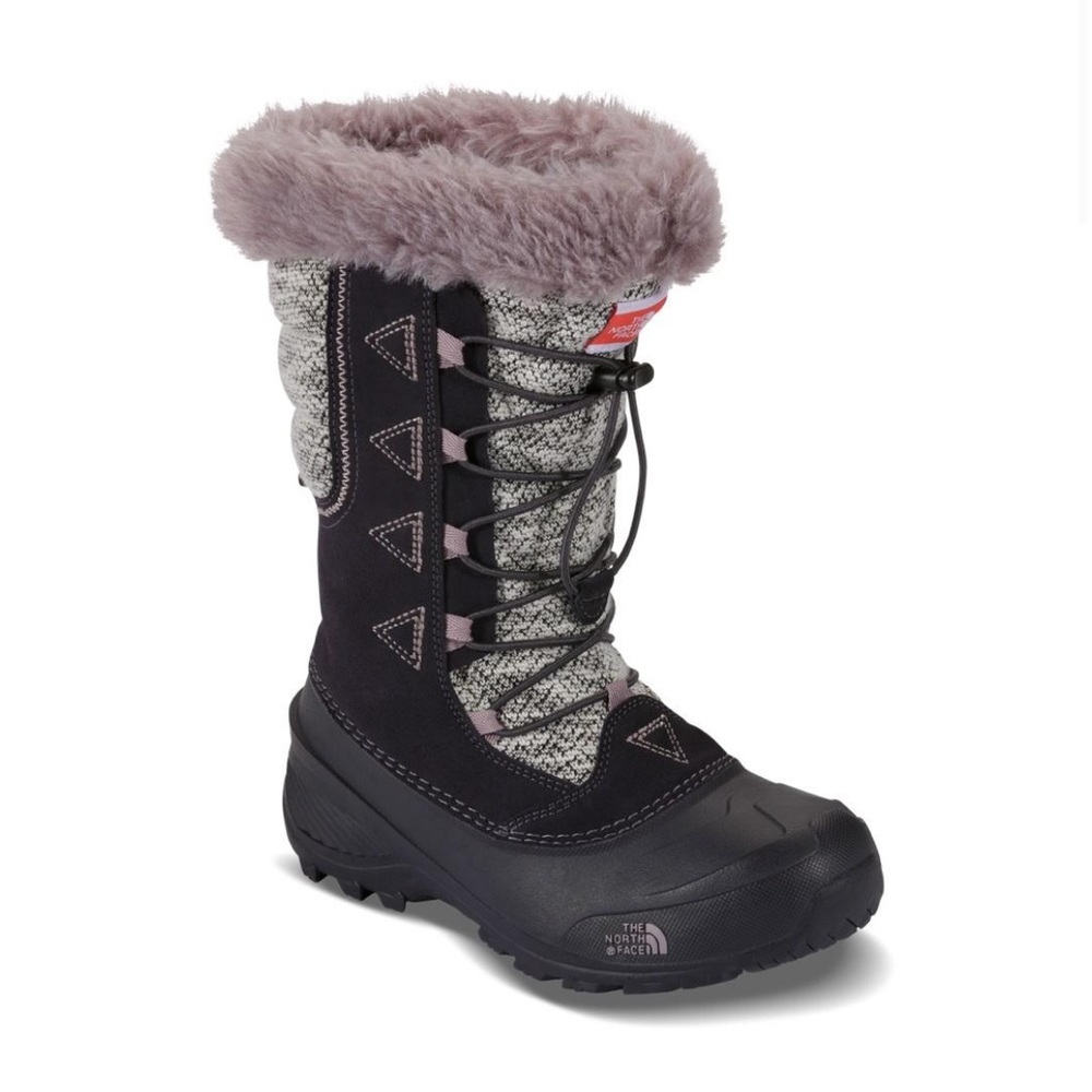 The North Face Shellista Lace Novelty II Boot Girls' Sz 11 Purple/Gray Snowboot